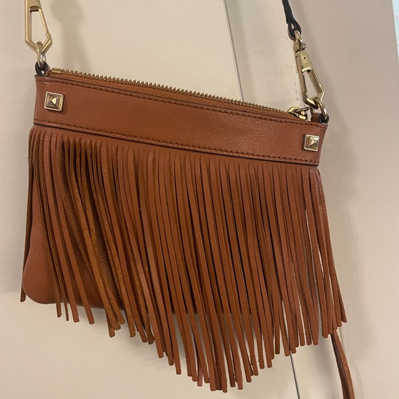 Rebecca Minkoff Leather Fringe Crossbody Bag - Picture 3 of 12